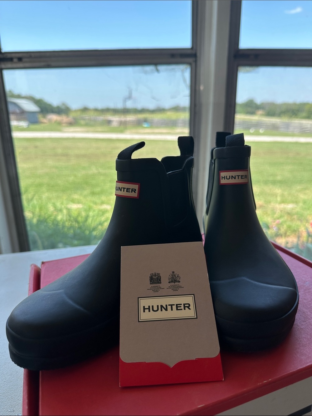 Hunter Rain Boots- Chelsea- Black